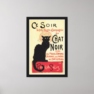 Impressão Em Tela Gato de Noir~Black do bate-papo