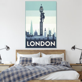 Impressão Em Tela Gato engraçado em Londres