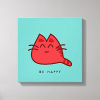 Gato Gatinho Sorridente Vermelho