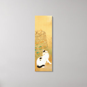 Impressão Em Tela Gato Japonês, Takeuchi Seihō, Arte Japonesa
