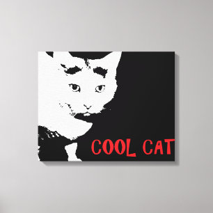 IMPRESSÃO EM TELA GATO LEGAL ENROLADO