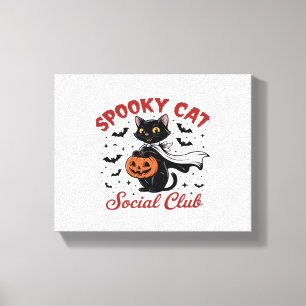 Impressão Em Tela Gato Louco do Clube Social PNG - Horta das Bruxas