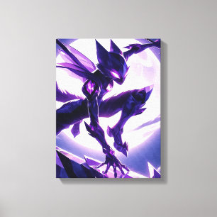 Impressão Em Tela Gato Lunar Blade