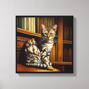 Impressão Em Tela Gato Mau Egípcio