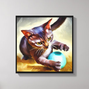 Impressão Em Tela Gato Pelo Curto Brasileiro
