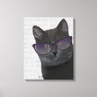 Gato Preto com Óculos Solares