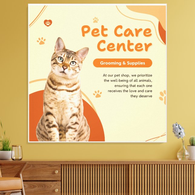 IMPRESSÃO EM TELA GATO REAL EM MOLDURA (Insitu(Sala de estar))