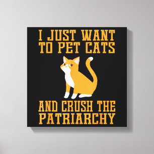 Impressão Em Tela Gatos de estimação engraçados e esmagamento da cam