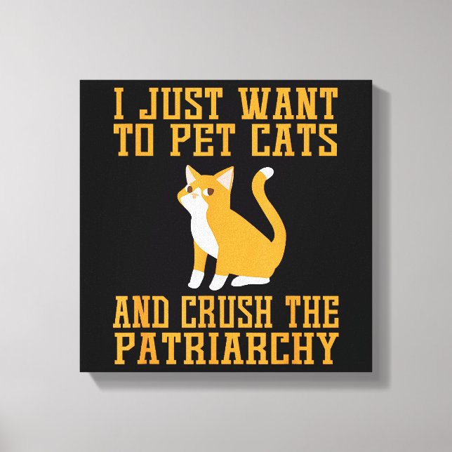 Impressão Em Tela Gatos de estimação engraçados e esmagamento da cam (Frente)