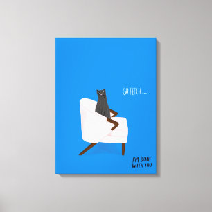 Impressão Em Tela Gatos do Mod - Vá Buscar