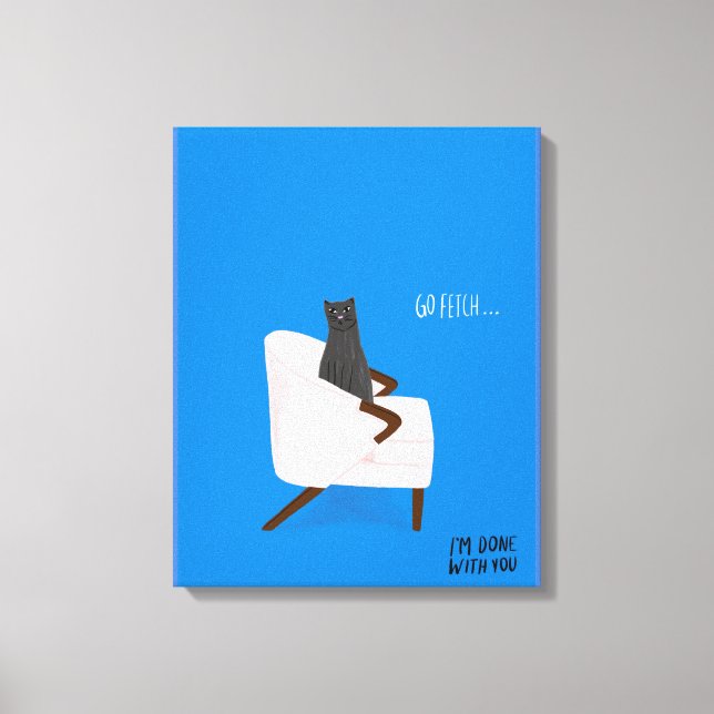 Impressão Em Tela Gatos do Mod - Vá Buscar (Frente)