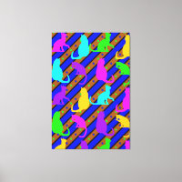 Gatos e polkadots Coloridos