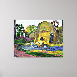 Impressão Em Tela Gauguin - Colheita Dourada,