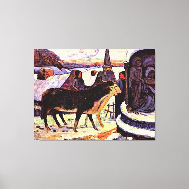 Impressão Em Tela Gauguin - Noite de Natal (Frente)