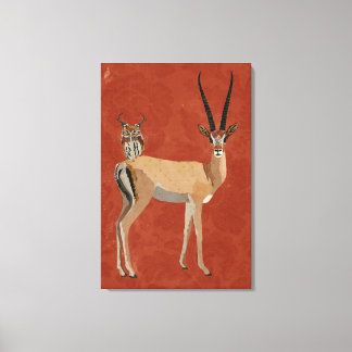 IMPRESSÃO EM TELA GAZELLE & ANTLER OWL