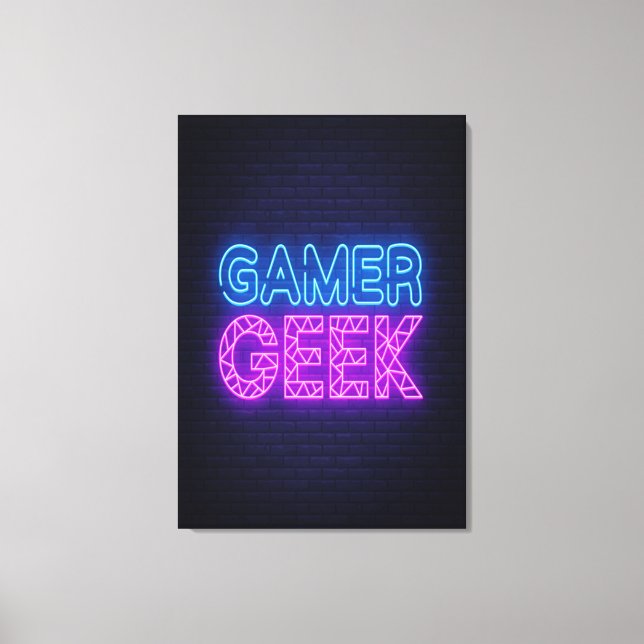 Impressão Em Tela Geek para jogadores (Frente)