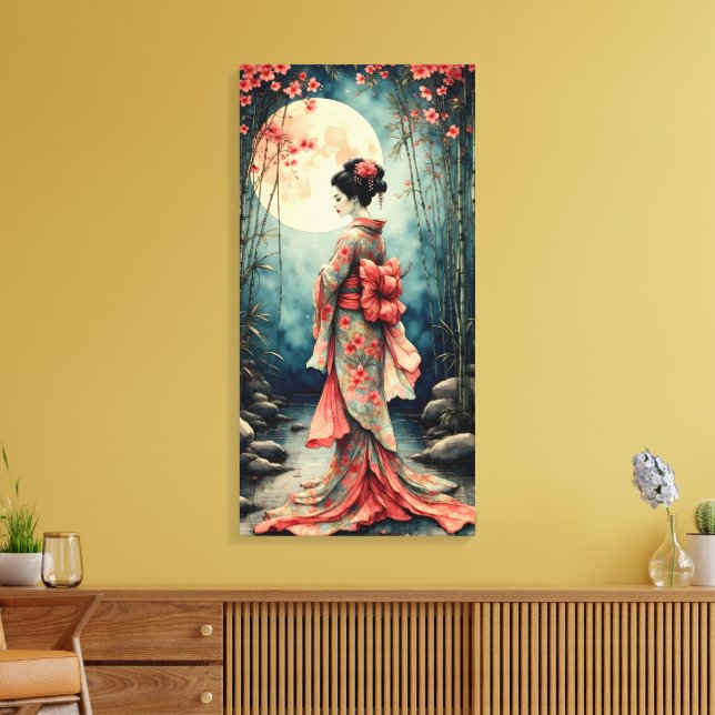 Impressão Em Tela Géisha Japonesa (Insitu(Sala de estar))