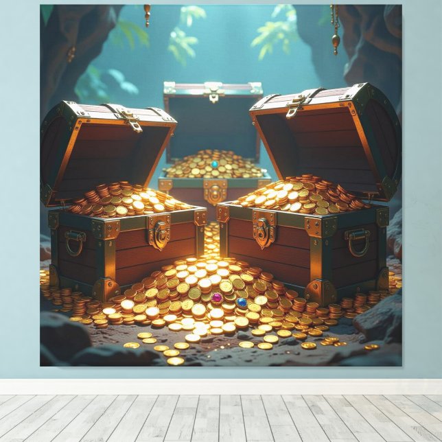 Impressão Em Tela Geisterschiff der Piraten   (Insitu(piso de madeira))