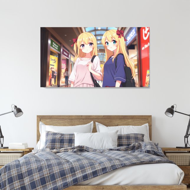 Impressão Em Tela Gêmeos (Insitu(Quarto))