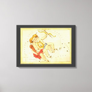 Impressão Em Tela Gemini gêmeos Espelho da constelação da Urânia