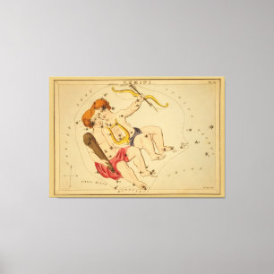Impressão Em Tela Gemini - Vintage Sign of the Zodiac Image