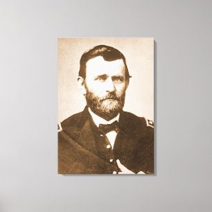 Impressão Em Tela General Ulysses Grant c1865