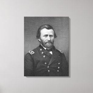 Impressão Em Tela General Ulysses Simpson Grant, gravado após uma