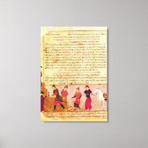 Impressão Em Tela Genghis Khan e seus filhos por Rashid al-Din