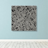Geometria de Mazama Preto e Branco - Abstrato mini