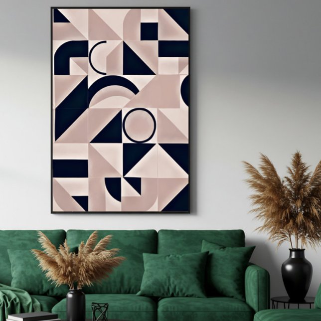 Impressão Em Tela Geometria Minimalista (Criador carregado)