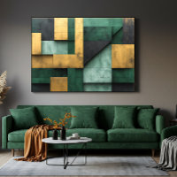 Geometria Verde e Dourada