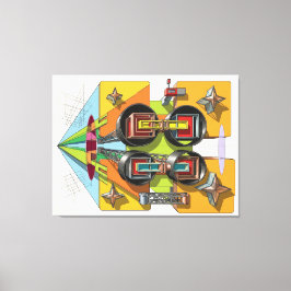 Impressão Em Tela Geometric Convergence: A Portal to the Infinite