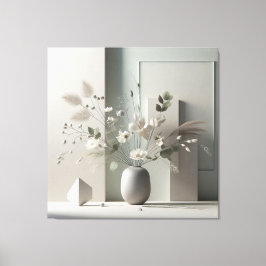 Impressão Em Tela Geometric Floral Still Life