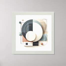 Impressão Em Tela Geometric Layered Harmony