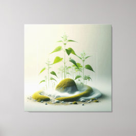 Impressão Em Tela Geometric Moss Garden