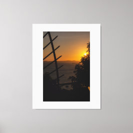 Impressão Em Tela Geometric Sunset