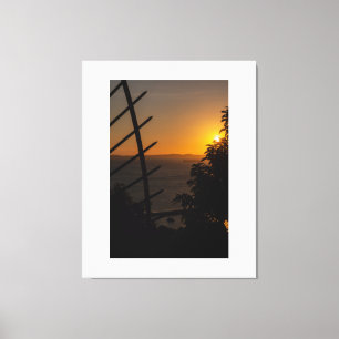 Impressão Em Tela Geometric Sunset