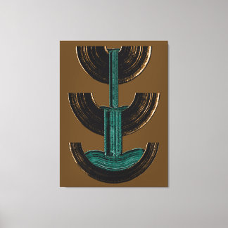 Impressão Em Tela Geometric Vertical Abstract Composition