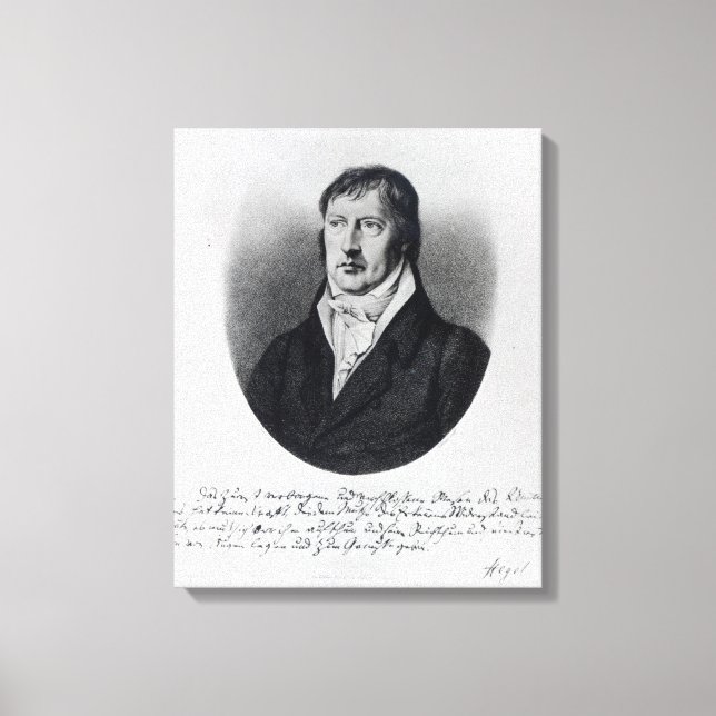 Impressão Em Tela Georg Wilhelm Friedrich Hegel (Frente)