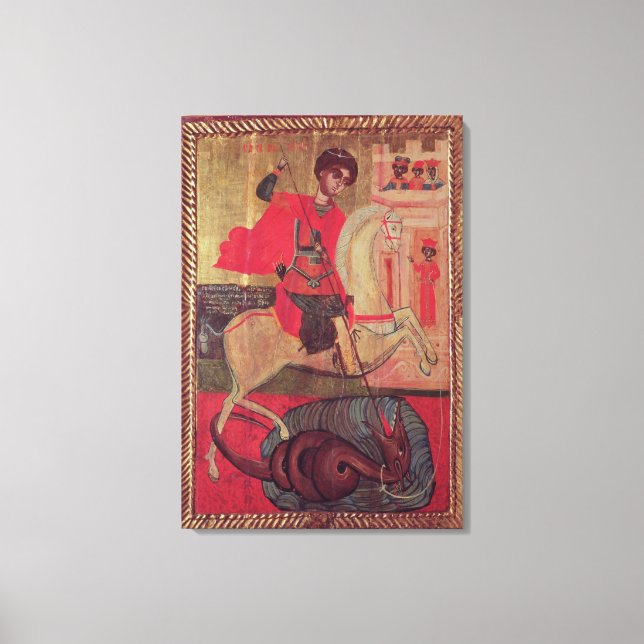 Impressão Em Tela George e o Dragão, 1667 (Frente)