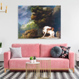 Impressão Em Tela George Stubbs A Lion Attacking a Horse