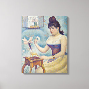 Impressão Em Tela Georges Seurat - Jovem Mulher Se Poudreando