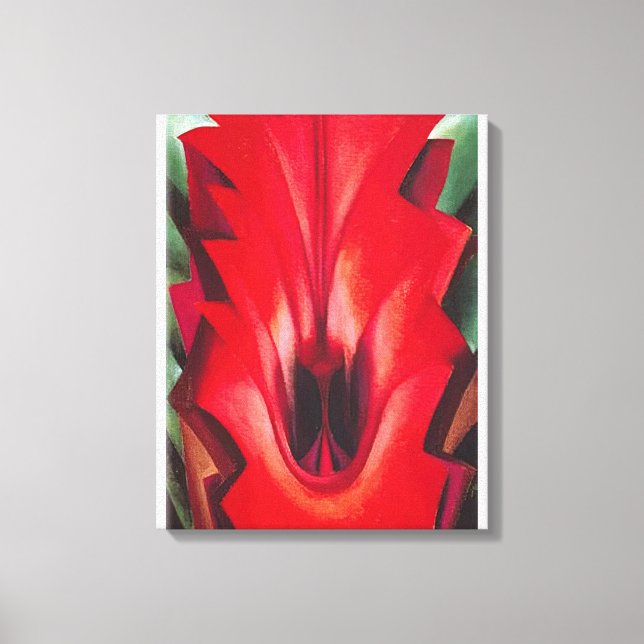 Impressão Em Tela Georgia O'Keeffe - Dentro Red Canna (Frente)