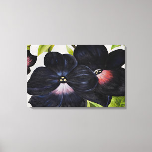 Impressão Em Tela Georgia O'Keeffe - Petunias Pretas e Roxas