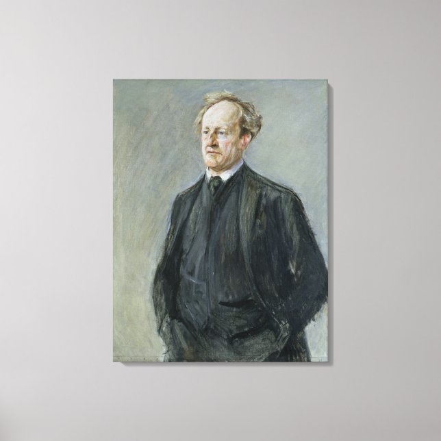 Impressão Em Tela Gerhart Hauptmann, 1912 (Frente)