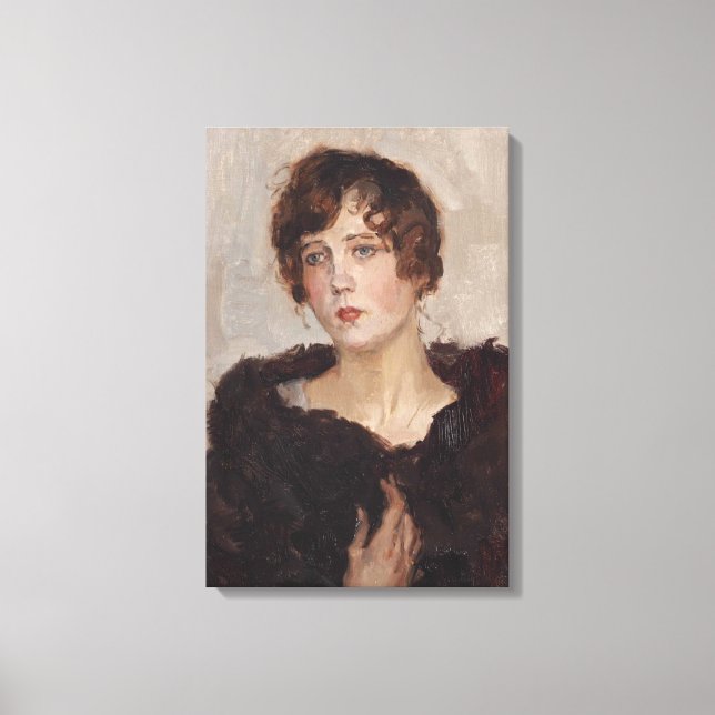 Impressão Em Tela Gertie in a fur Casaco (por israelenses) (Frente)