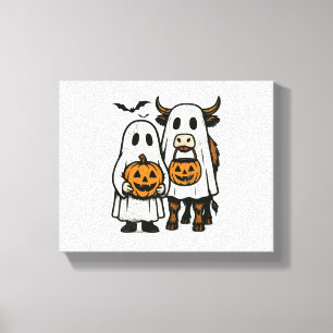 Impressão Em Tela Ghost Halloween, Vaca do Planalto de queda