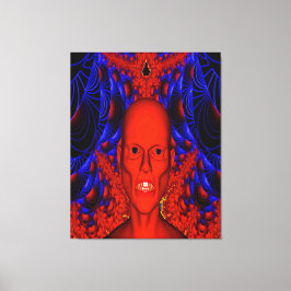 Impressão Em Tela Ghoul Vermelho