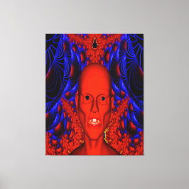 Impressão Em Tela Ghoul Vermelho