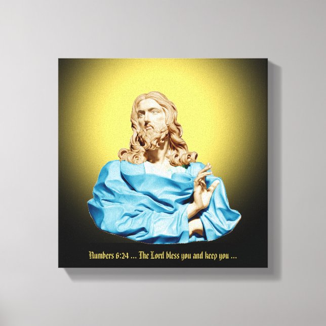 Impressão Em Tela Gian Lorenzo Bernini Bust do Cristo 1679 (Frente)